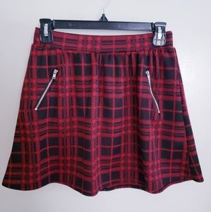 Plaid mini skirt